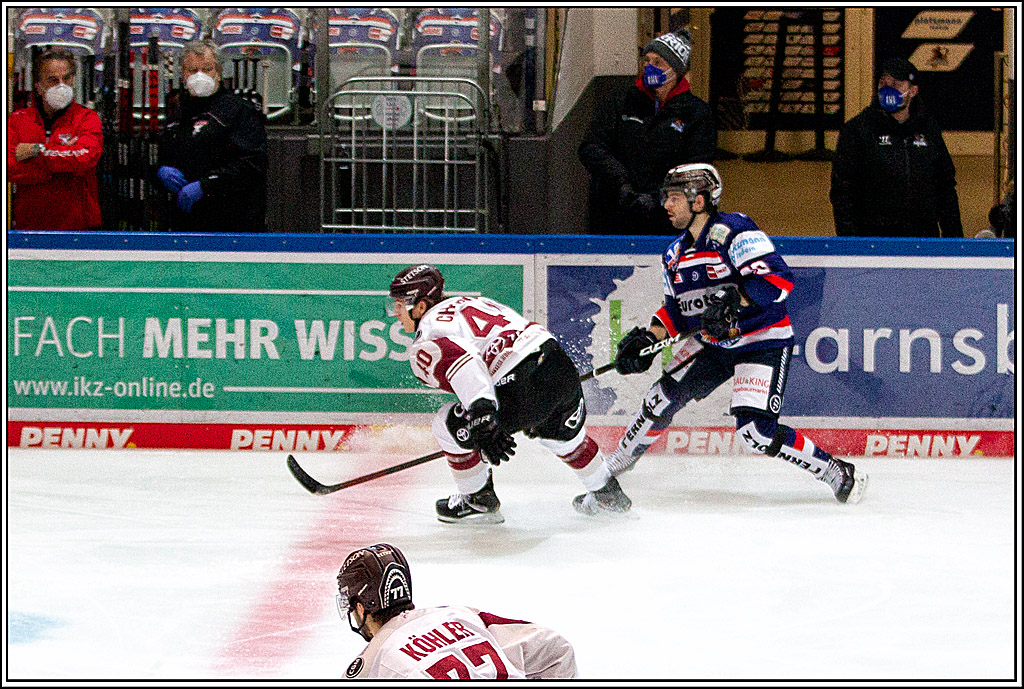PENNY DEL;  Iserlohn Roosters - Koelner Haie; Iserlohn, 13.01.2021